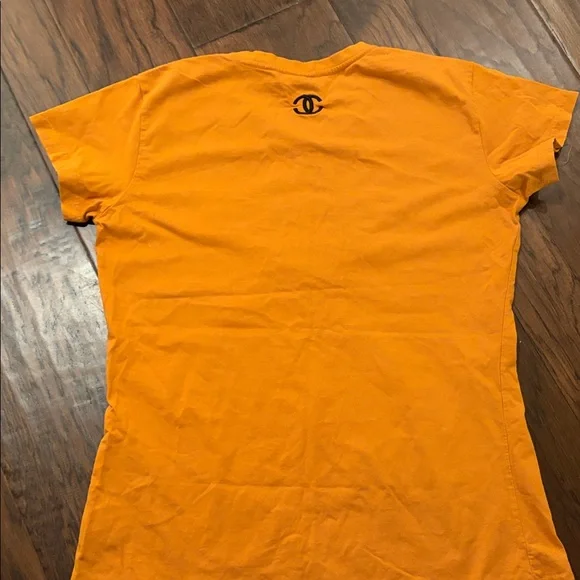 Vintage! Chanel Bold Orange Short Sleeve Tee!! - Picture 5 of 7